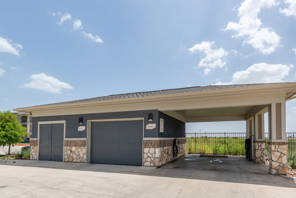 Covered garage
